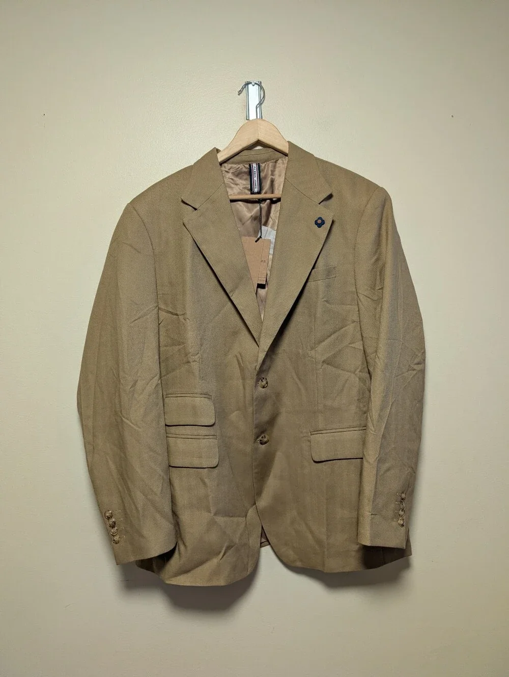 PJ Paul Jones Men’s XL Tan Linen Blend Blazer Sport Coat NWT